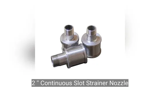 Easy Installation Johnson V Wire Filter Nozzle / Wedge Wire Strainer Nozzle